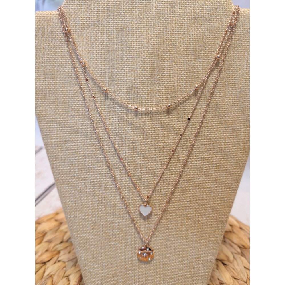 Park Lane Galaxy necklace, high polished rose gold finish,3 in1 necklace NIB